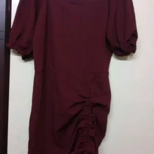 Maroon Body Con Dress