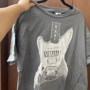 H&M Grey Nirvana Tshirt