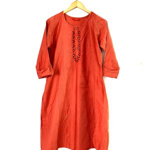 Rust Casual Kurta (Women's)