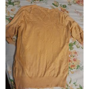 Mark And Spencer Yellow Stretchable Material Top