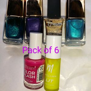 Pack Of 6 Nailpolish