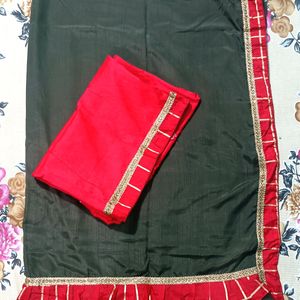 New Trendy Border Work With Unstitched Blouse Sare