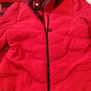 Red Beutiful Jacket With Designer Neck