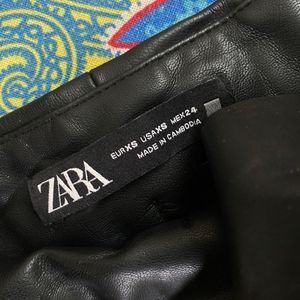 Zara Mini Leather Skirt