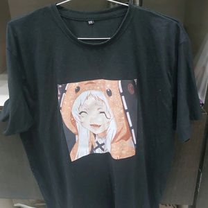 oversized anime print t shirt