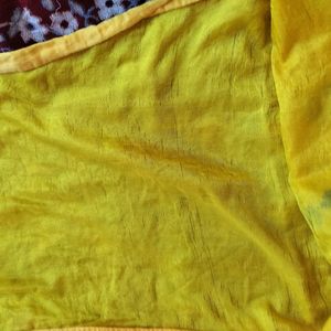 Yellow Sleeveless Kurti