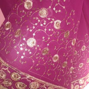 Fancy Pink Design Saree