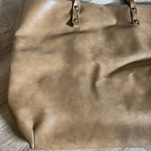 Large Tote Leather Bag (made In Thailand)