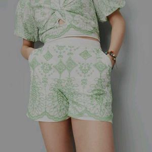 Women Embroidered Short