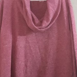 Cowl Neck Mauve Pull Over