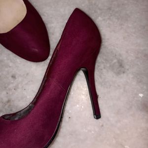 Maroon Stiletto Heels