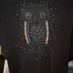 Owl Oversized Tshirt🖤