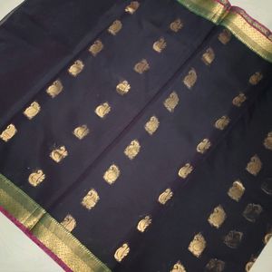 Black Colour Saree With Blouse