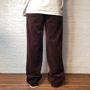 Maroon Straight Fit Jean