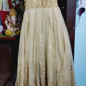 Golden Party wear Gown