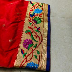 New Paithani Saree With Blouse Piece