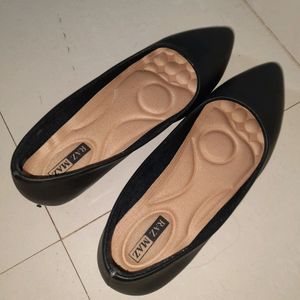 Black Ballerina Shoes UK5 38