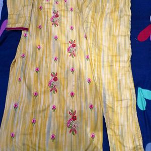 Cotton Kurti And Pant Set