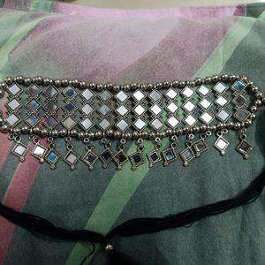 ❤️ Beautiful Oxidise Choker Necklace With Earrings ❤️