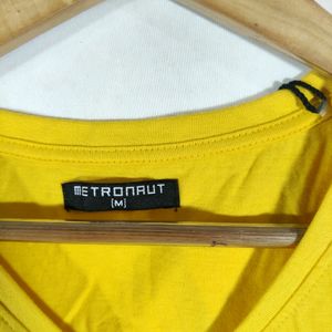 Yellow Plain Casual Top (Women)