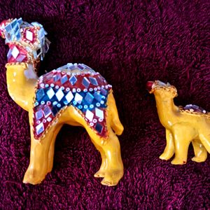 Decorated camels for ornamental work- Negotiable