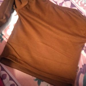 Tank Top Squared Neck Brown