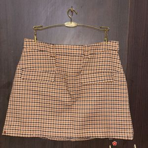 Checked Mini Skirt