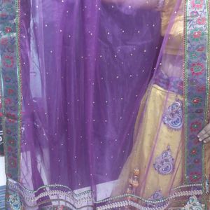 Designer Lehanga Choli With Long Chunri