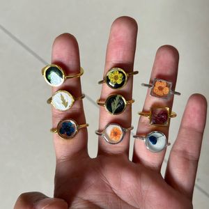 Real flower Rings