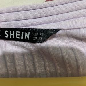 SHEIN Lavender Cropped Top