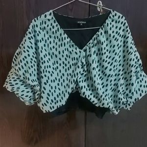 💥Antheaa brand sea green color baggy,style top🌈Totally new,have just once wored,NO FLAW✔🆕