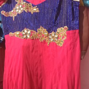 Gown With Pant & Chunni