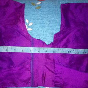 Womens Stitched Blouse Purple S Size - 32 inch