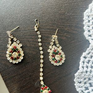 Earrings With Maangtika