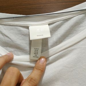 H&M Basic White Tee