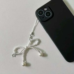 Y2K Pearl Bow Phone Charm