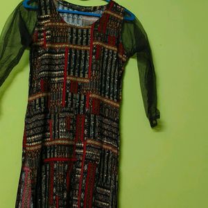 Black Red kurti