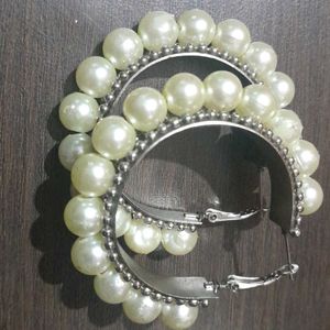 Pearl Hoop Earring