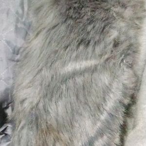 Fur Coat Free Size Dropped Shoulder