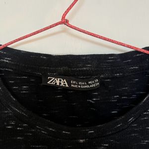 Zara Black Crop Top