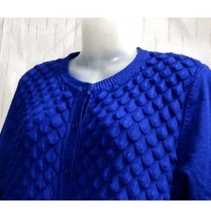 Blue Soft Cardigan sweater For Women's