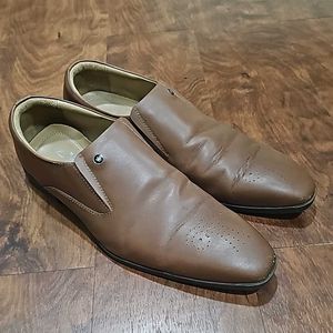 Louis Philips Pure Leather Brown Shoes