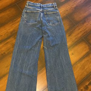 Zara Ripped Flared Jeans, Size Xs