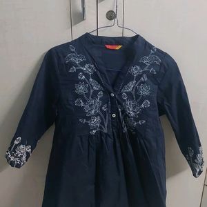 Navy Blue Kurti