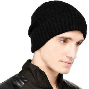 Stylish Black Woolen Beanie Cap for Winter