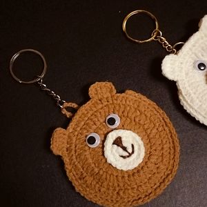 Crochet Coin Purse With Keychain