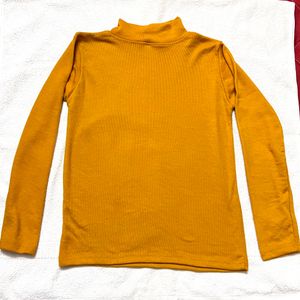 New High Neck Mustard Top