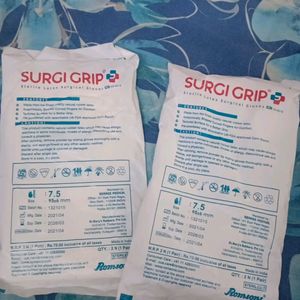 Surgi Grip Sterlite Latex Surgical Gloves 2 Pairs