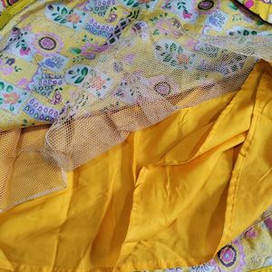 Yellow Multi Colour Lehenga