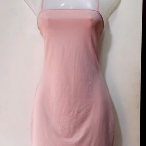 Peach Color Summer Dress